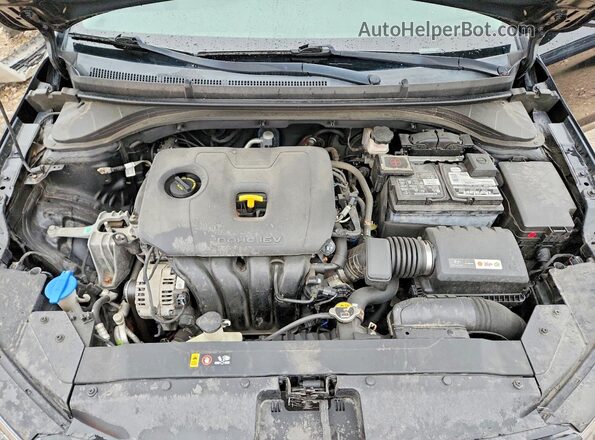 5NPD84LF0KH448455 2019 HYUNDAI ELANTRA Black Widok wnętrza z tyłu