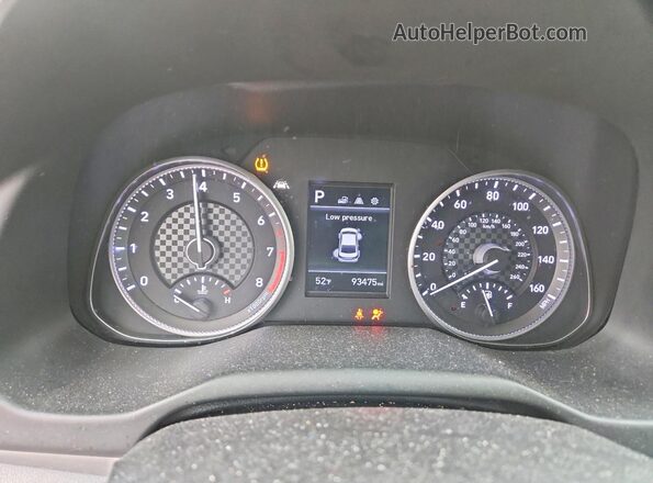 5NPD84LF0KH448455 2019 HYUNDAI ELANTRA Black Widok zestawu wskaźników