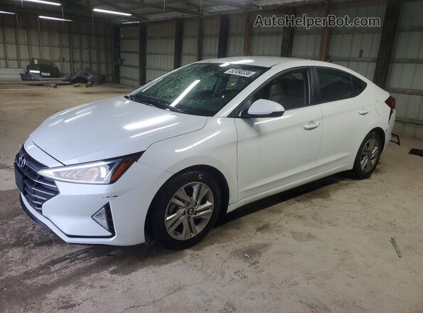 5NPD84LF0KH480368 2019 HYUNDAI ELANTRA Белый Передняя левая четверть
