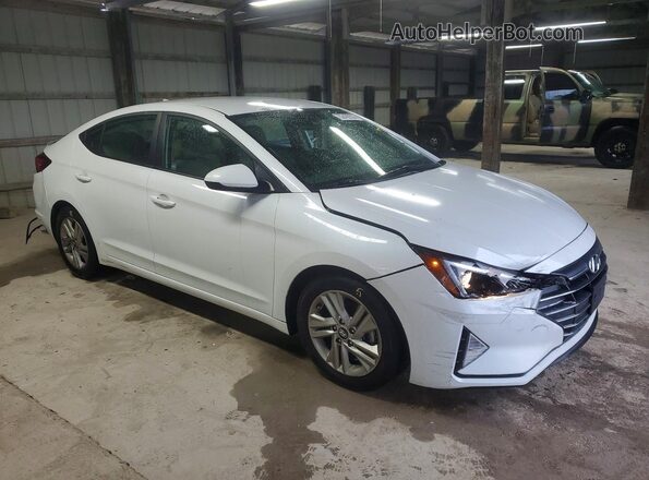 5NPD84LF0KH480368 2019 HYUNDAI ELANTRA Белый Передняя правая четверть