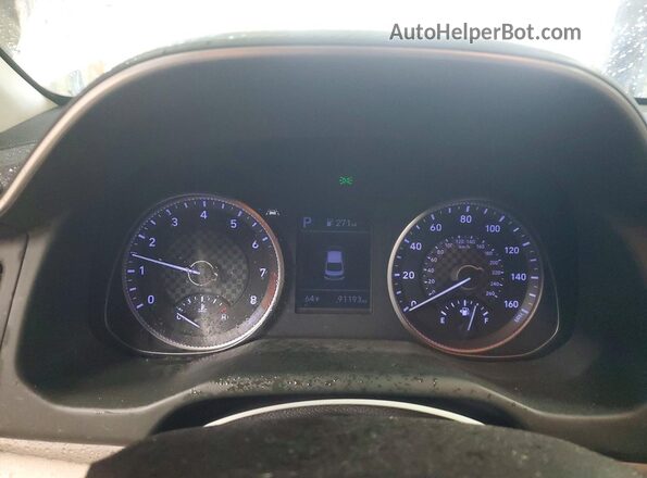 5NPD84LF0KH480368 2019 HYUNDAI ELANTRA Белый Вид щитка приборов