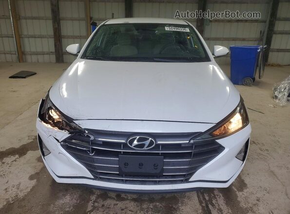 5NPD84LF0KH480368 2019 HYUNDAI ELANTRA Белый Вид спереди