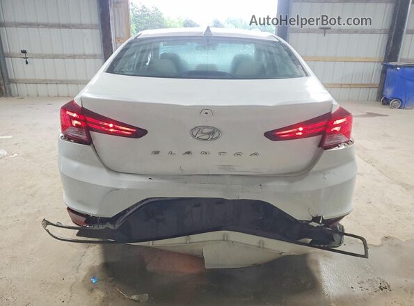 5NPD84LF0KH480368 2019 HYUNDAI ELANTRA Белый Вид сзади