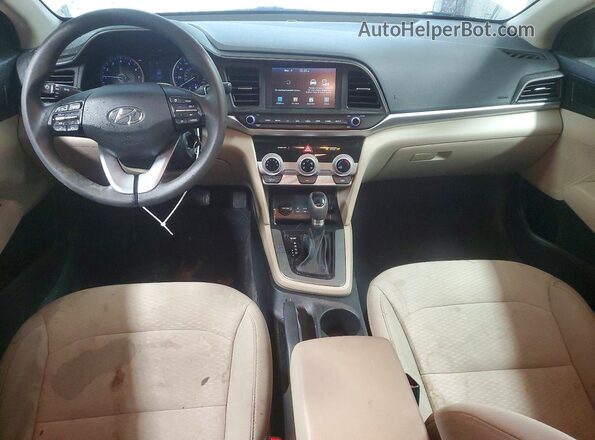 5NPD84LF0KH480368 2019 HYUNDAI ELANTRA Белый Вид панели приборов