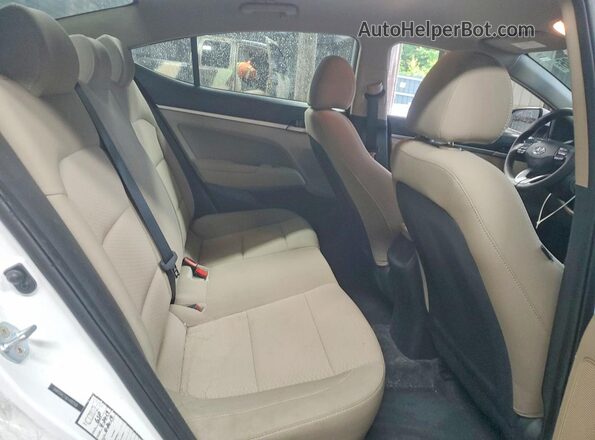5NPD84LF0KH480368 2019 HYUNDAI ELANTRA Белый Вид задних сидений