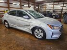 2020 Hyundai Elantra Sel Silver vin: 5NPD84LF0LH500782