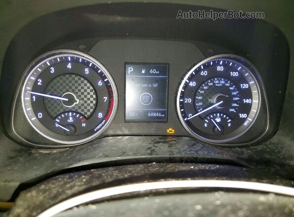5NPD84LF0LH518702 2020 HYUNDAI ELANTRA Серый Вид щитка приборов