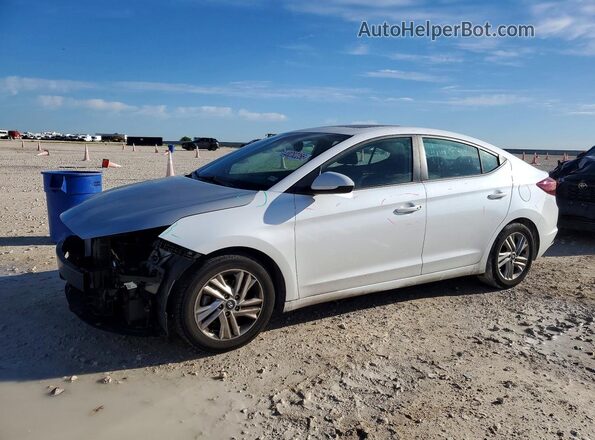 5NPD84LF0LH543129 2020 HYUNDAI ELANTRA White წინა მარცხენა ხედი სამი მეოთხედიდან