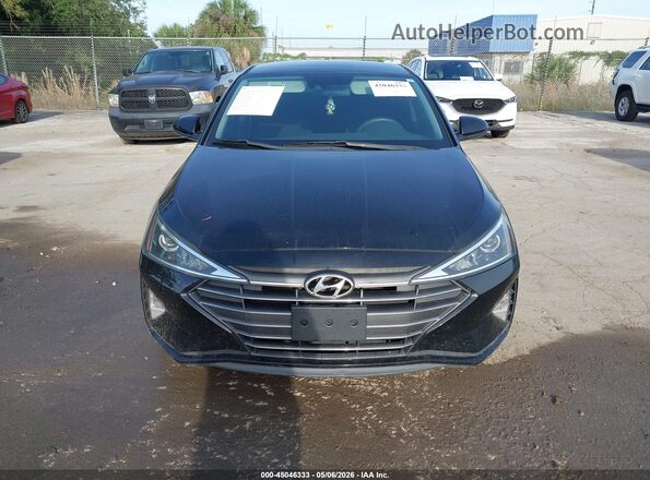 5NPD84LF0LH575885 2020 HYUNDAI ELANTRA Black Widok wnętrza z tyłu