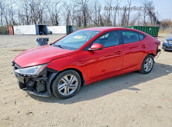 5NPD84LF0LH601403 2020 HYUNDAI ELANTRA Red Vista tres cuartos delantera izquierda