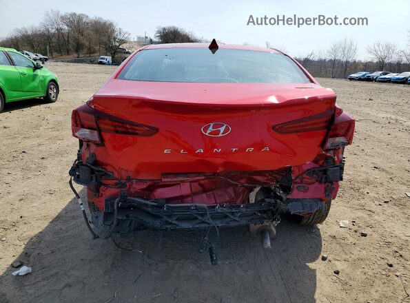 5NPD84LF0LH601403 2020 HYUNDAI ELANTRA Red Vista trasera