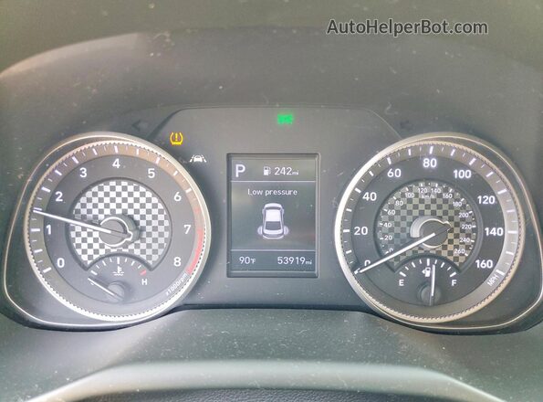 5NPD84LF0LH601403 2020 HYUNDAI ELANTRA Red Vista del cuadro de instrumentos