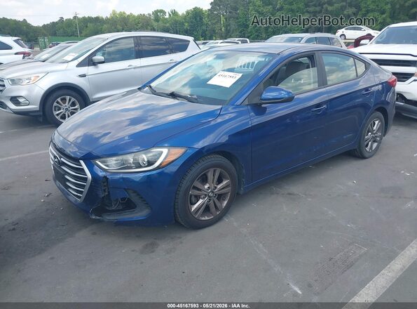 5NPD84LF1HH002579 2017 HYUNDAI ELANTRA Синий Передняя левая четверть