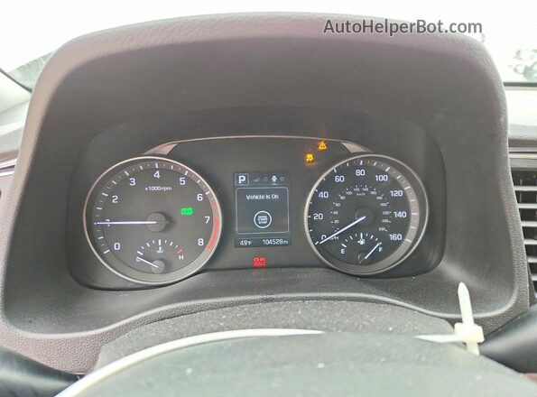 5NPD84LF1HH012612 2017 HYUNDAI ELANTRA Серебряный Вид щитка приборов