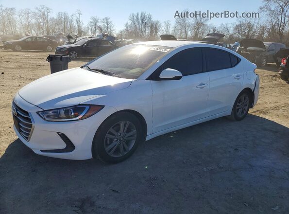 5NPD84LF1HH120499 2017 HYUNDAI ELANTRA White Vista tres cuartos delantera izquierda