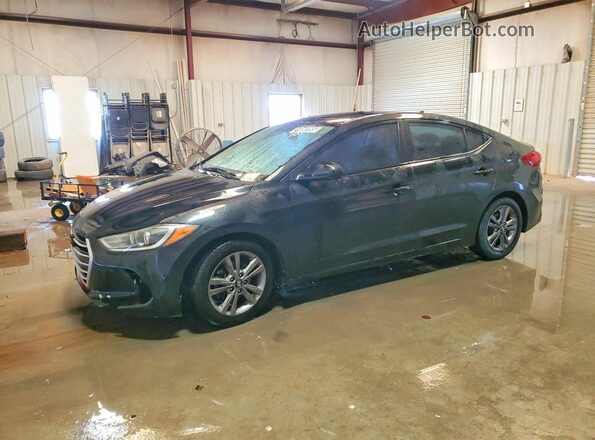 5NPD84LF1JH377832 2018 HYUNDAI ELANTRA Черный Передняя левая четверть