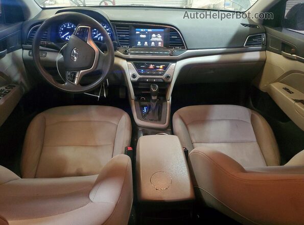 5NPD84LF1JH377832 2018 HYUNDAI ELANTRA Черный Вид панели приборов