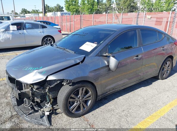 5NPD84LF1JH384487 2018 HYUNDAI ELANTRA Gray 