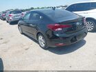 2019 Hyundai Elantra Sel Черный vin: 5NPD84LF1KH403668