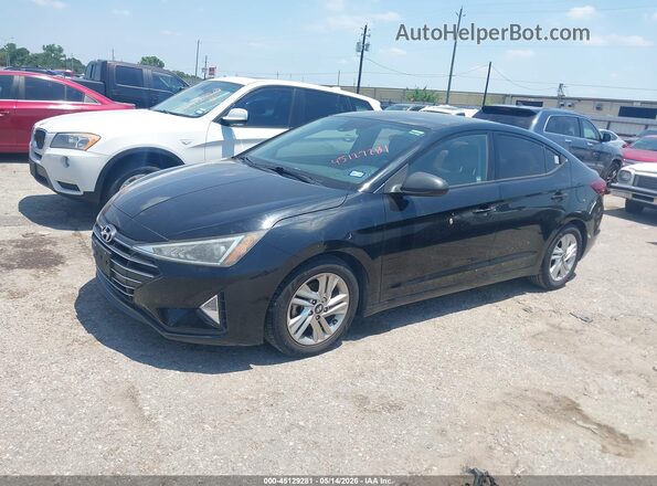 5NPD84LF1KH403668 2019 HYUNDAI ELANTRA Черный Передняя левая четверть