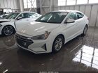 2019 Hyundai Elantra Sel Белый vin: 5NPD84LF1KH423614