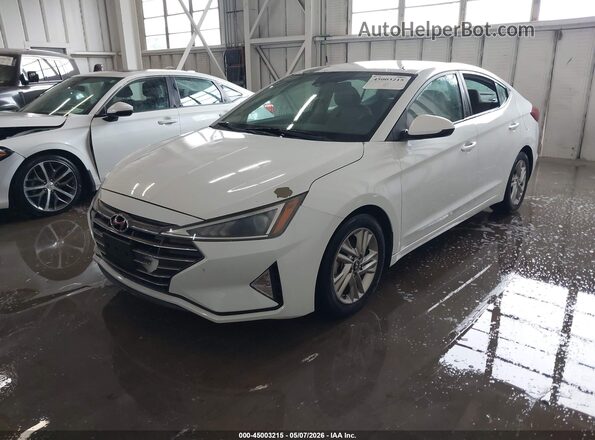 5NPD84LF1KH423614 2019 HYUNDAI ELANTRA Белый Передняя левая четверть