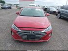 2019 Hyundai Elantra Sel Красный vin: 5NPD84LF1KH467693