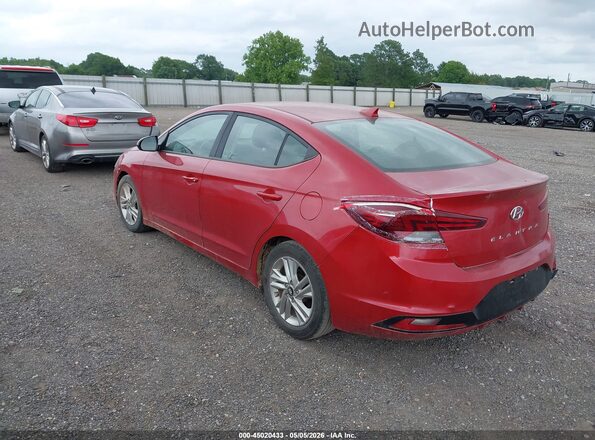 5NPD84LF1KH467693 2019 HYUNDAI ELANTRA Красный Задняя левая четверть