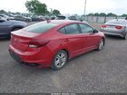 2019 Hyundai Elantra Sel Красный vin: 5NPD84LF1KH467693