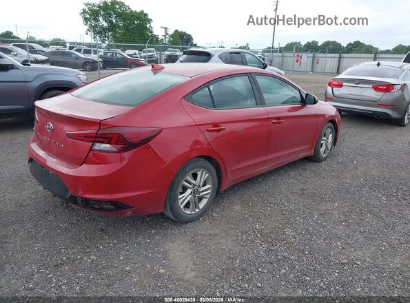 5NPD84LF1KH467693 2019 HYUNDAI ELANTRA Красный Задняя правая четверть