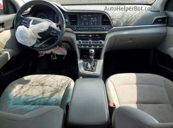 5NPD84LF1LH582389 2020 HYUNDAI ELANTRA Red Widok deski rozdzielczej