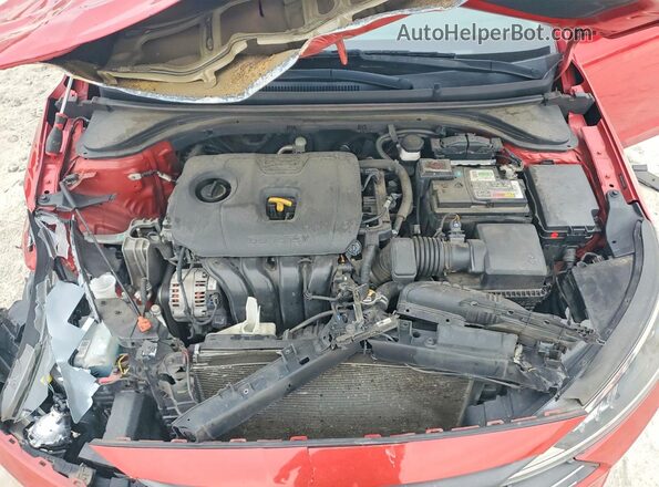 5NPD84LF1LH582389 2020 HYUNDAI ELANTRA Red Widok wnętrza z tyłu
