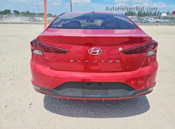 5NPD84LF1LH583025 2020 HYUNDAI ELANTRA Red Widok z tyłu