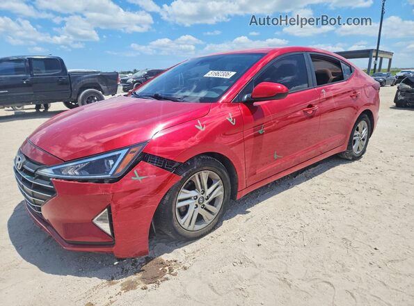 5NPD84LF1LH583025 2020 HYUNDAI ELANTRA Red Przód lewy