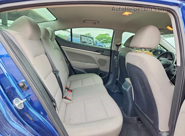 5NPD84LF1LH584546 2020 HYUNDAI ELANTRA Blue Vista de los asientos traseros