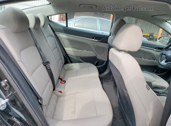5NPD84LF1LH604455 2020 HYUNDAI ELANTRA Black Հետևի նստատեղերի տեսք