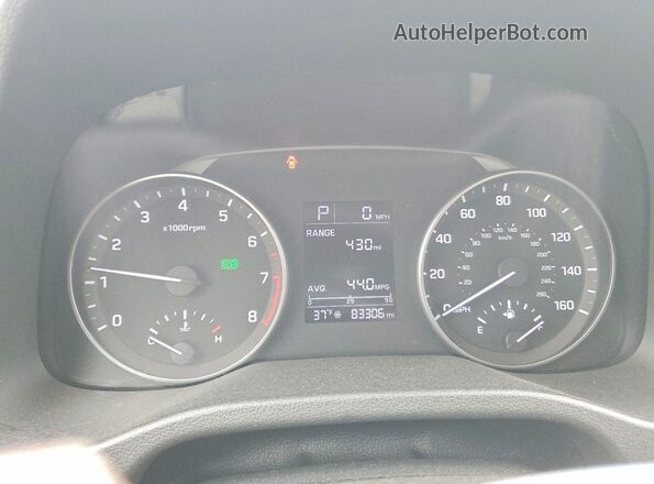 5NPD84LF2HH008309 2017 HYUNDAI ELANTRA Black Vista del cuadro de instrumentos