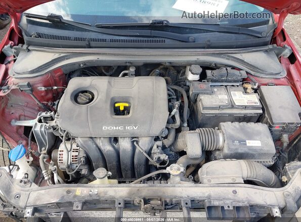 5NPD84LF2HH104764 2017 HYUNDAI ELANTRA Бордовый Вид сзади