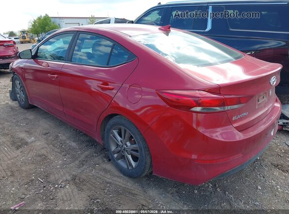 5NPD84LF2HH104764 2017 HYUNDAI ELANTRA Бордовый Задняя левая четверть