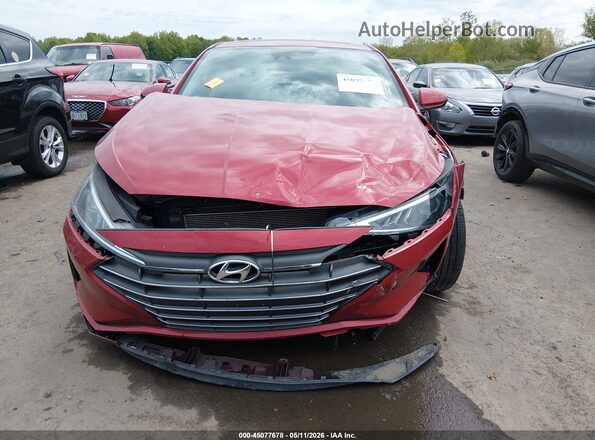 5NPD84LF2LH542466 2020 HYUNDAI ELANTRA Red Widok zestawu wskaźników