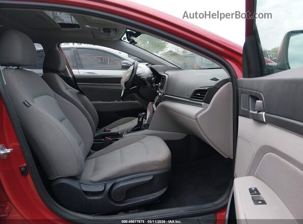 5NPD84LF2LH542466 2020 HYUNDAI ELANTRA Red Widok wnętrza z przodu