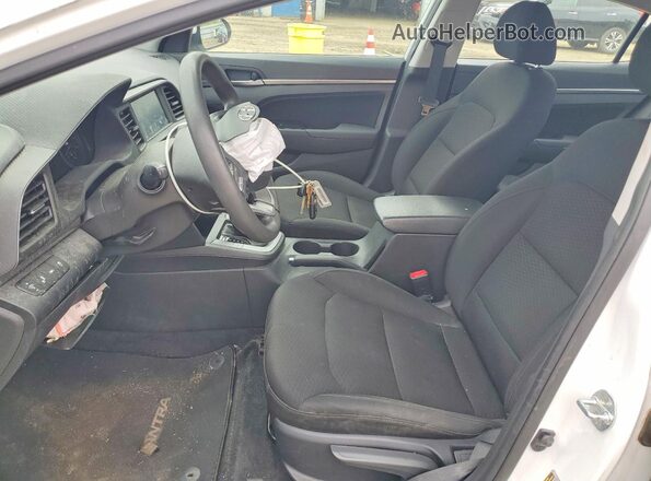 5NPD84LF2LH545156 2020 HYUNDAI ELANTRA White Widok wnętrza z przodu