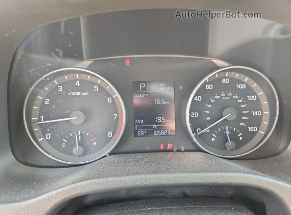 5NPD84LF3HH098957 2017 HYUNDAI ELANTRA Серебряный Вид щитка приборов