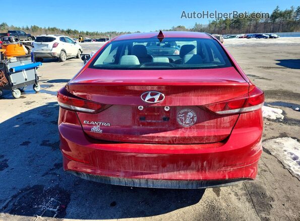5NPD84LF3HH153259 2017 HYUNDAI ELANTRA Темно-бордовый Вид сзади