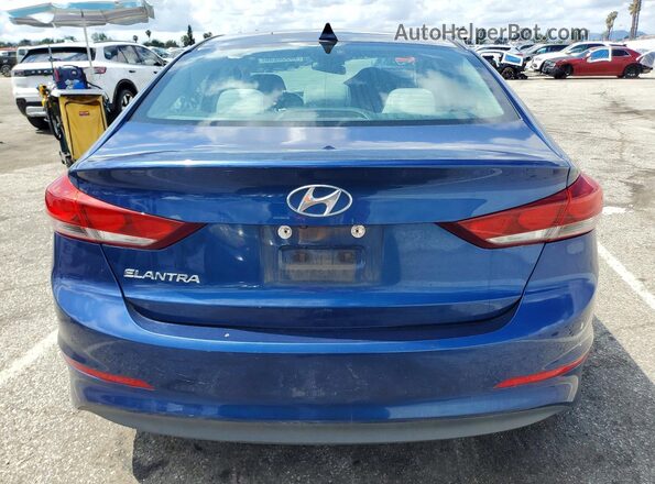 5NPD84LF3HH176993 2017 HYUNDAI ELANTRA Синий Вид сзади