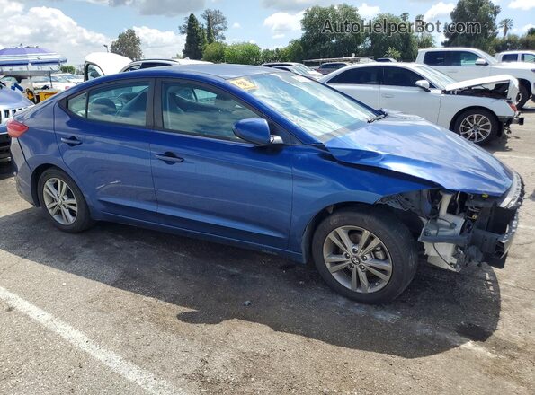 5NPD84LF3HH176993 2017 HYUNDAI ELANTRA Синий Передняя правая четверть