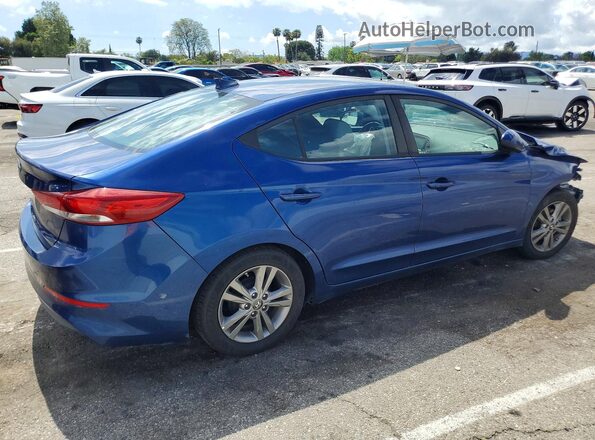 5NPD84LF3HH176993 2017 HYUNDAI ELANTRA Синий Задняя правая четверть