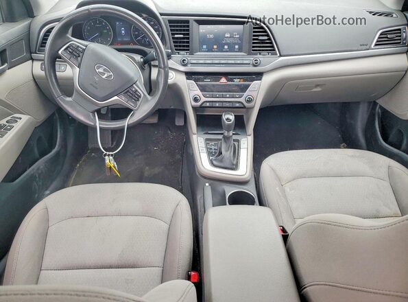 5NPD84LF3JH240617 2018 HYUNDAI ELANTRA Gray Vista del salpicadero