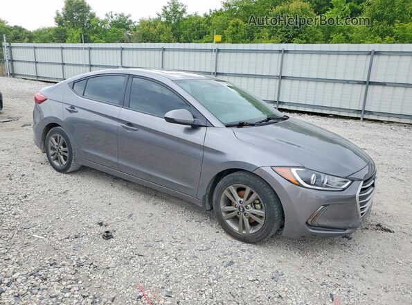 5NPD84LF3JH240617 2018 HYUNDAI ELANTRA Gray Delantero derecho