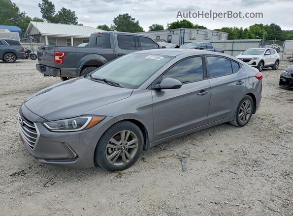 5NPD84LF3JH240617 2018 HYUNDAI ELANTRA Gray Vista tres cuartos delantera izquierda
